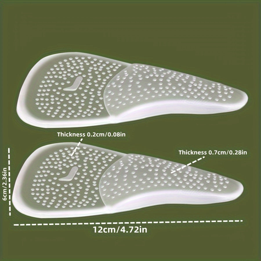 Women Silicone Gel High Heel Insoles Cushions for Arch Support Comfort