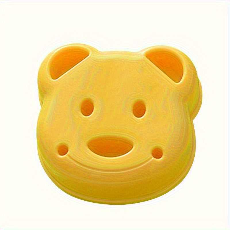 Cartoon Bear Sandwich Knives and Sealers Non-Stick Cookie Cutters Baking Molds