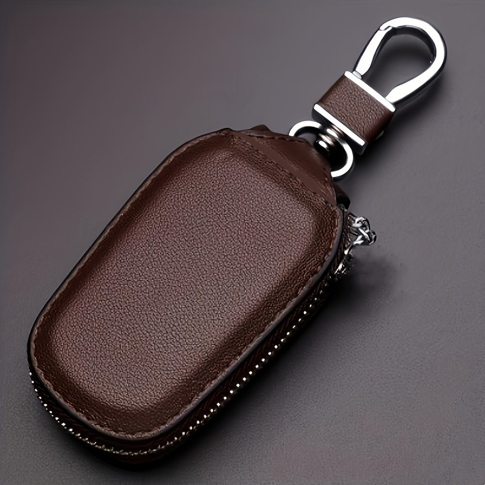 Universal Car Key Chain Cover With Zipper Scratch-Resistant Dust-Proof Protector