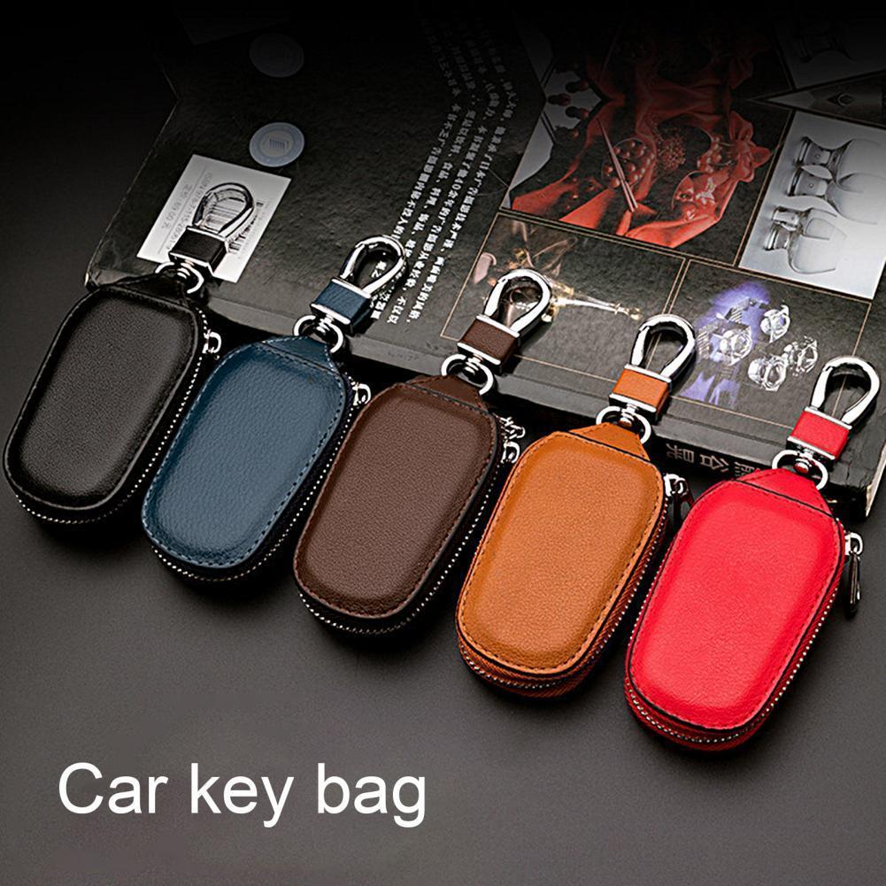 Universal Car Key Chain Cover With Zipper Scratch-Resistant Dust-Proof Protector
