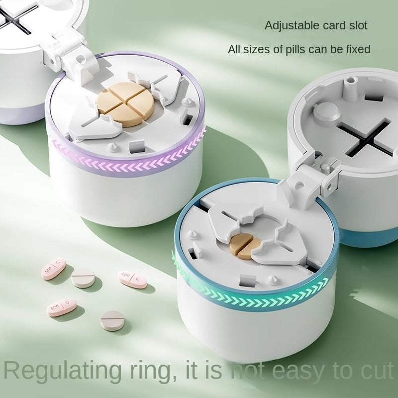 Pill Cutter Portable Divider for Pills Splitter with Pill Box