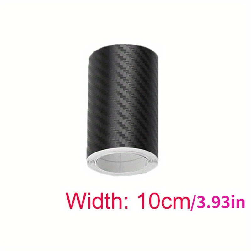 Car Door Sill Protector Strip Nano Carbon Fiber Scratch-Resistant Tape