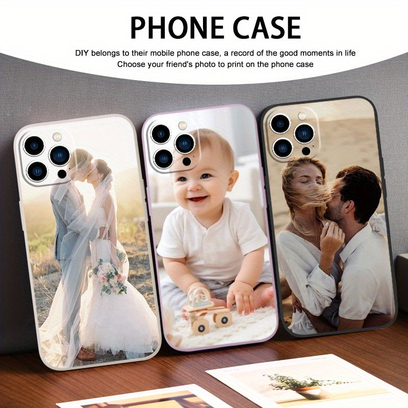 Силиконовый чехол для iPhone к Дню святого Валентина с дизайном сердца и пейзажа с питомцами