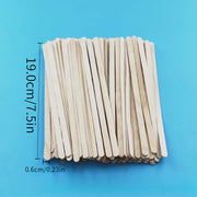 Pack of 50 Wooden Coffee Stirring Sticks Single-Use Drink Mixers for Home and Restaurant