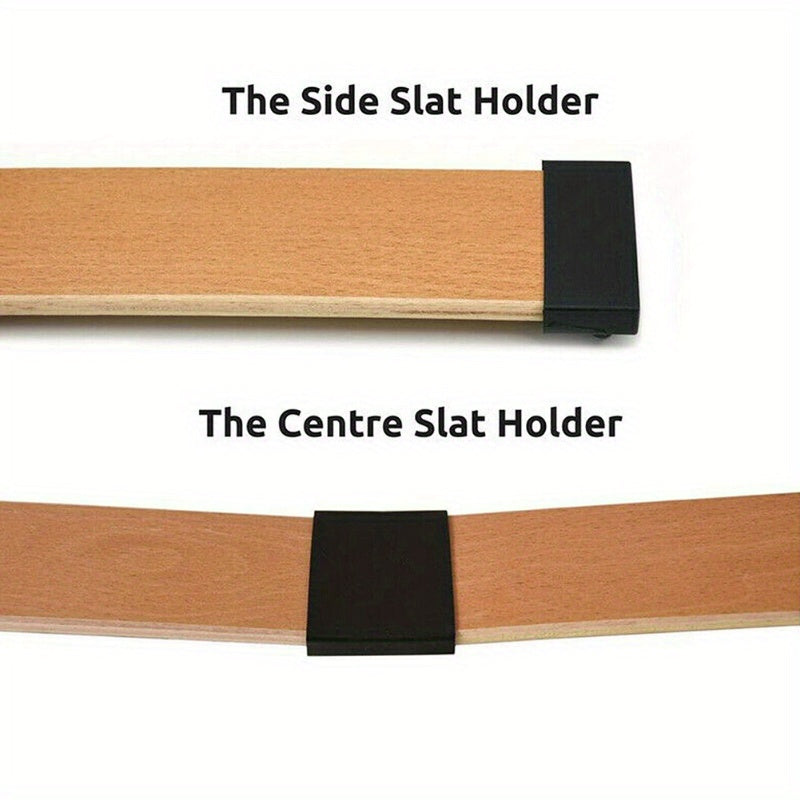 Пластиковые держатели для планок кровати, черные 55 мм — упаковка из 10 или 30 штук, в комплект входят крепления для центральных концов, середины, 2 штифта и боковины для замены