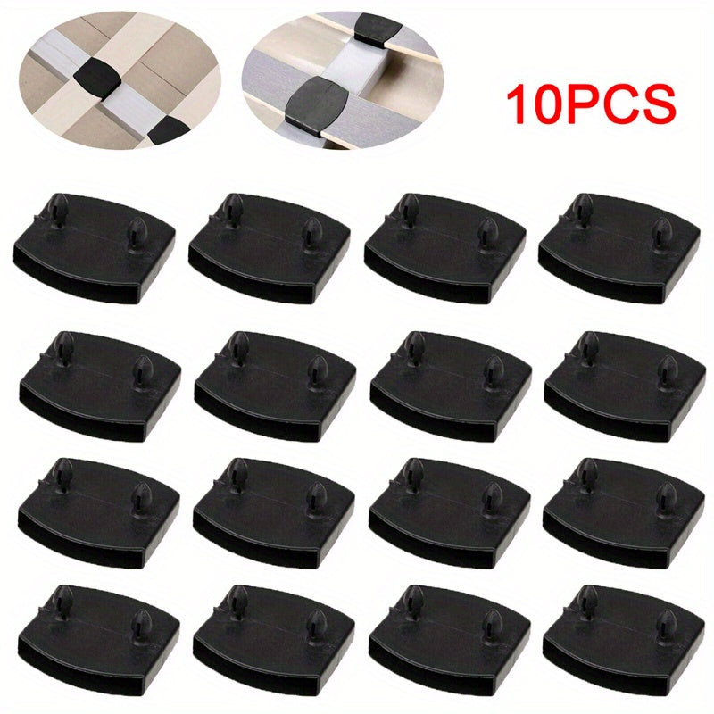 Пластиковые держатели для планок кровати, черные 55 мм — упаковка из 10 или 30 штук, в комплект входят крепления для центральных концов, середины, 2 штифта и боковины для замены