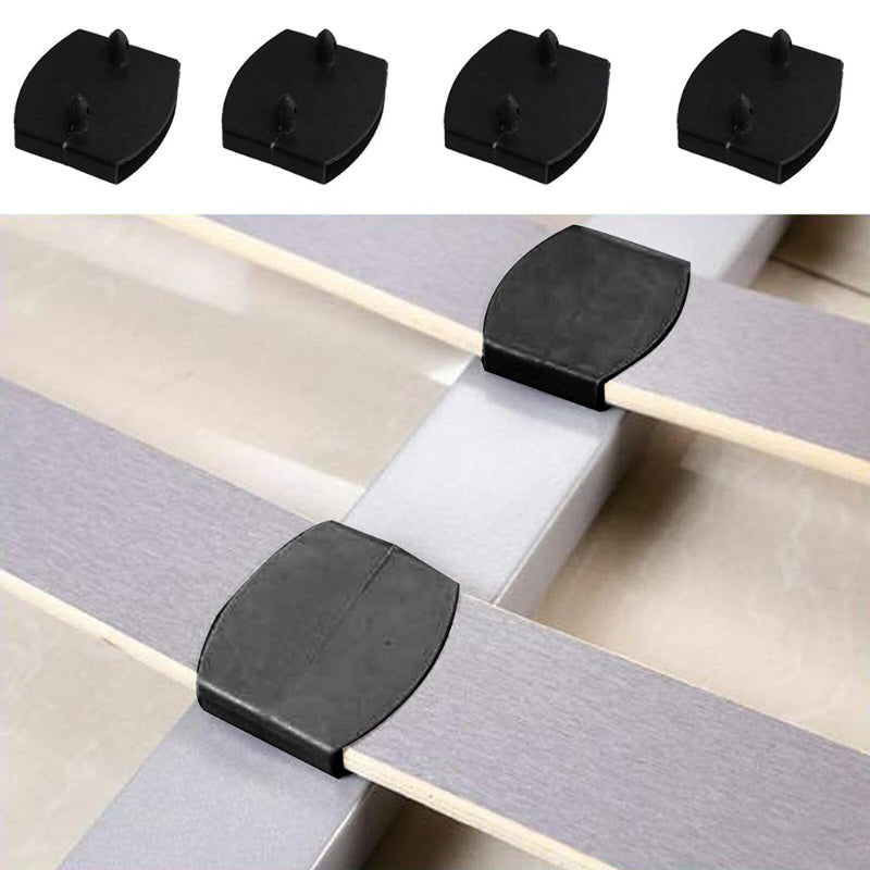 Пластиковые держатели для планок кровати, черные 55 мм — упаковка из 10 или 30 штук, в комплект входят крепления для центральных концов, середины, 2 штифта и боковины для замены