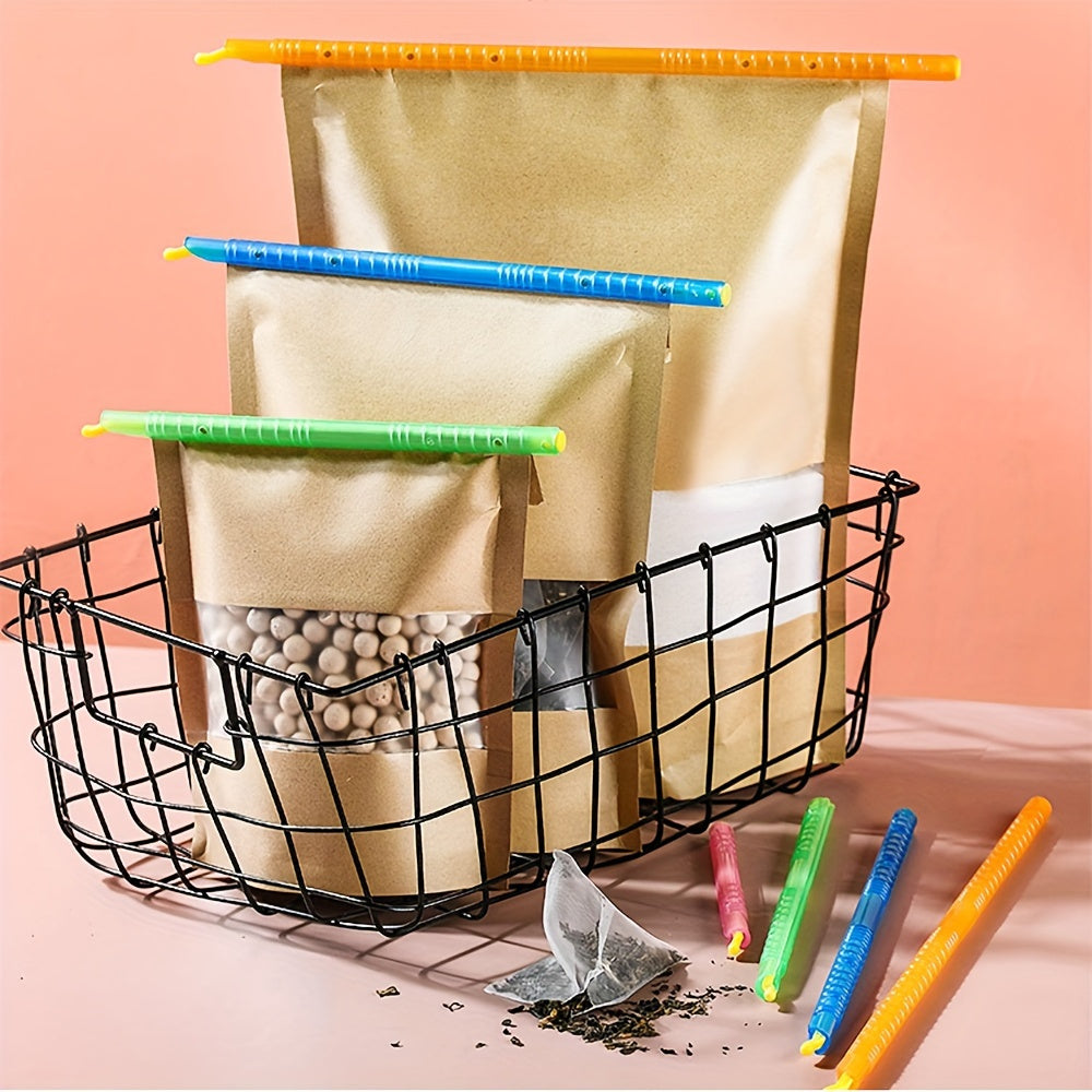 16 ta oziq-ovqat sumkasi yopishtiruvchi kliplar to'plami, havo o'tkazmaydigan, suv o'tkazmaydigan, namlikka chidamli yopishtiruvchi tayoqlar