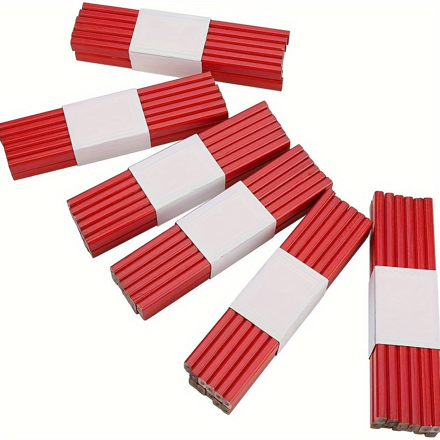 Yog'och ishlash uchun qalamlar 10/72 paket, tekis boshli belgilash asboblari qurilish uchun