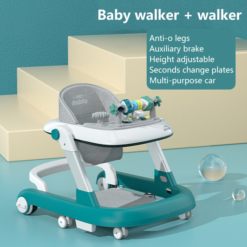 Rolling Walker with Sitting and Pushing Features for Indoor and Outdoor Use