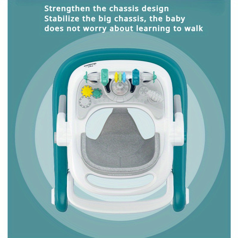 Rolling Walker with Sitting and Pushing Features for Indoor and Outdoor Use