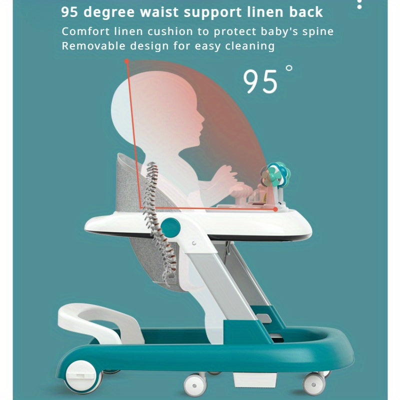 Rolling Walker with Sitting and Pushing Features for Indoor and Outdoor Use