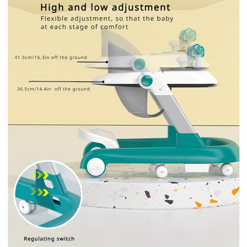 Rolling Walker with Sitting and Pushing Features for Indoor and Outdoor Use