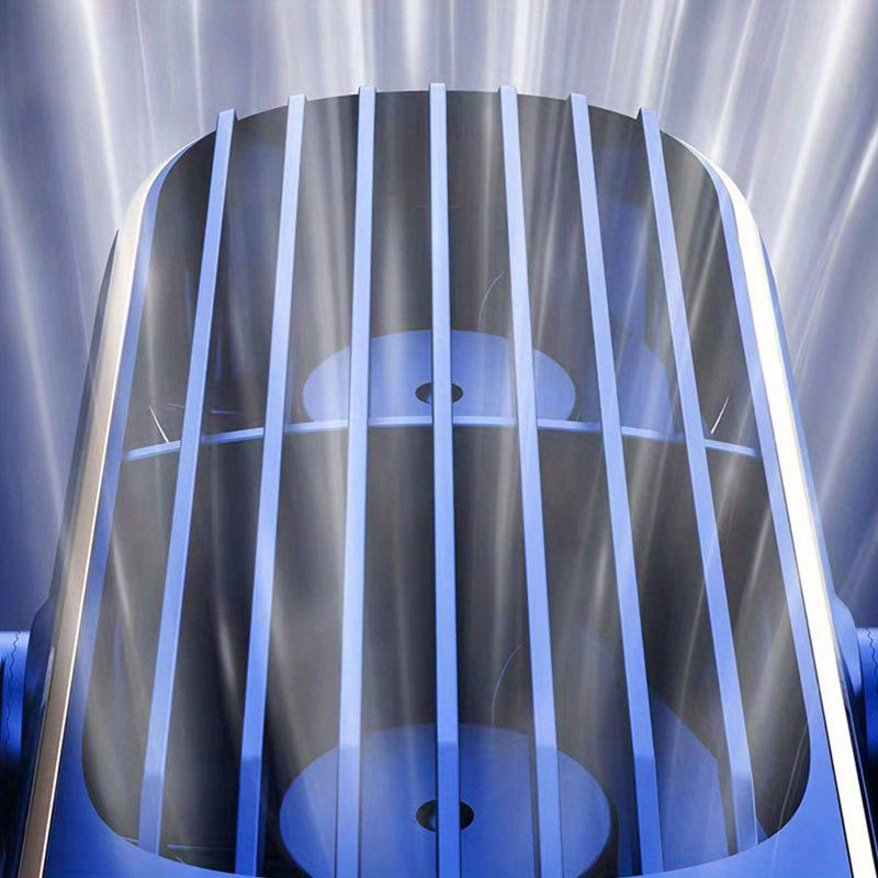 Маленький портативный вентилятор-охладитель воздуха с большой батареей, двойными моторами, 5 скоростями, 720° воздуходувкой