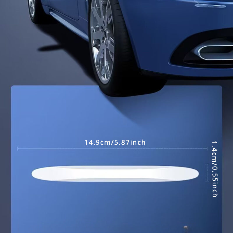 4Pcs Car Door Anti-collision Strips, Scratch-Proof Rearview Mirror Stickers