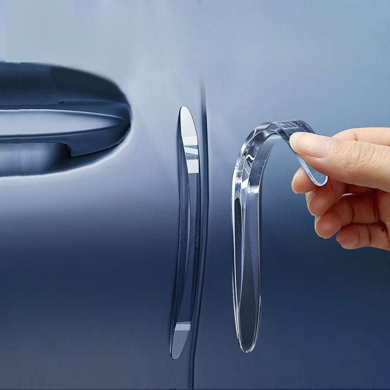 4Pcs Car Door Anti-collision Strips, Scratch-Proof Rearview Mirror Stickers