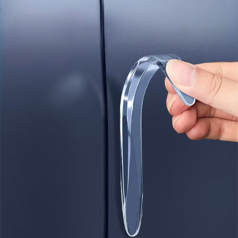 4Pcs Car Door Anti-collision Strips, Scratch-Proof Rearview Mirror Stickers