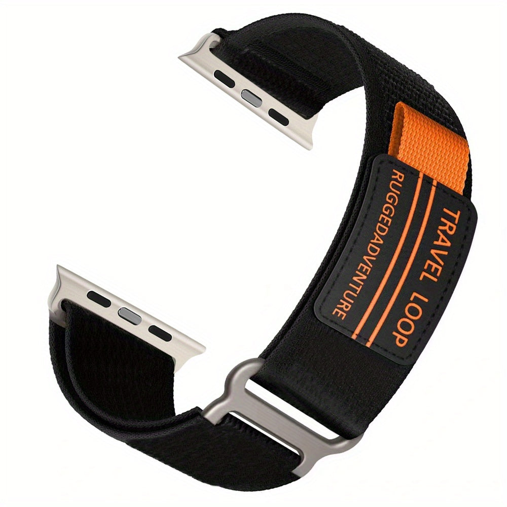 Nylon Loop Watch Strap for Men Women Compatible with Series 1-9 Adjustable