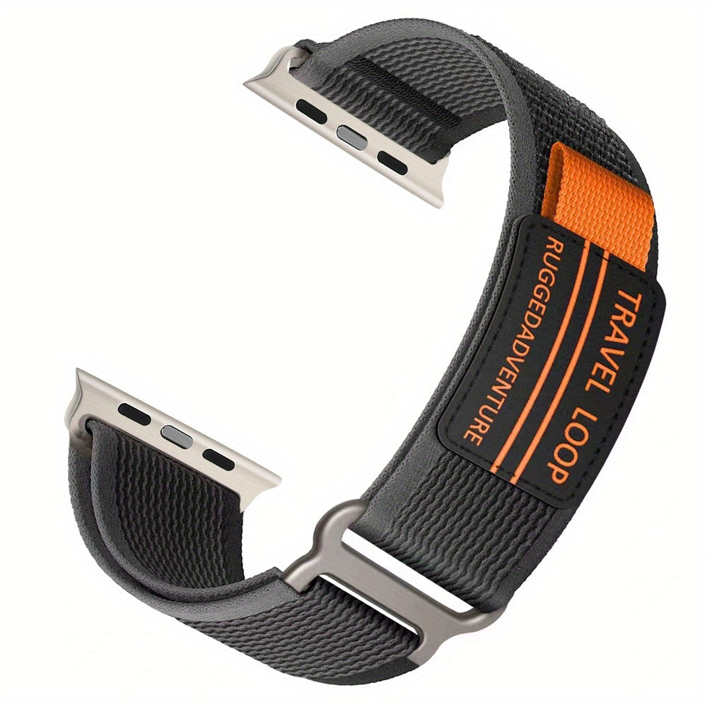 Nylon Loop Watch Strap for Men Women Compatible with Series 1-9 Adjustable