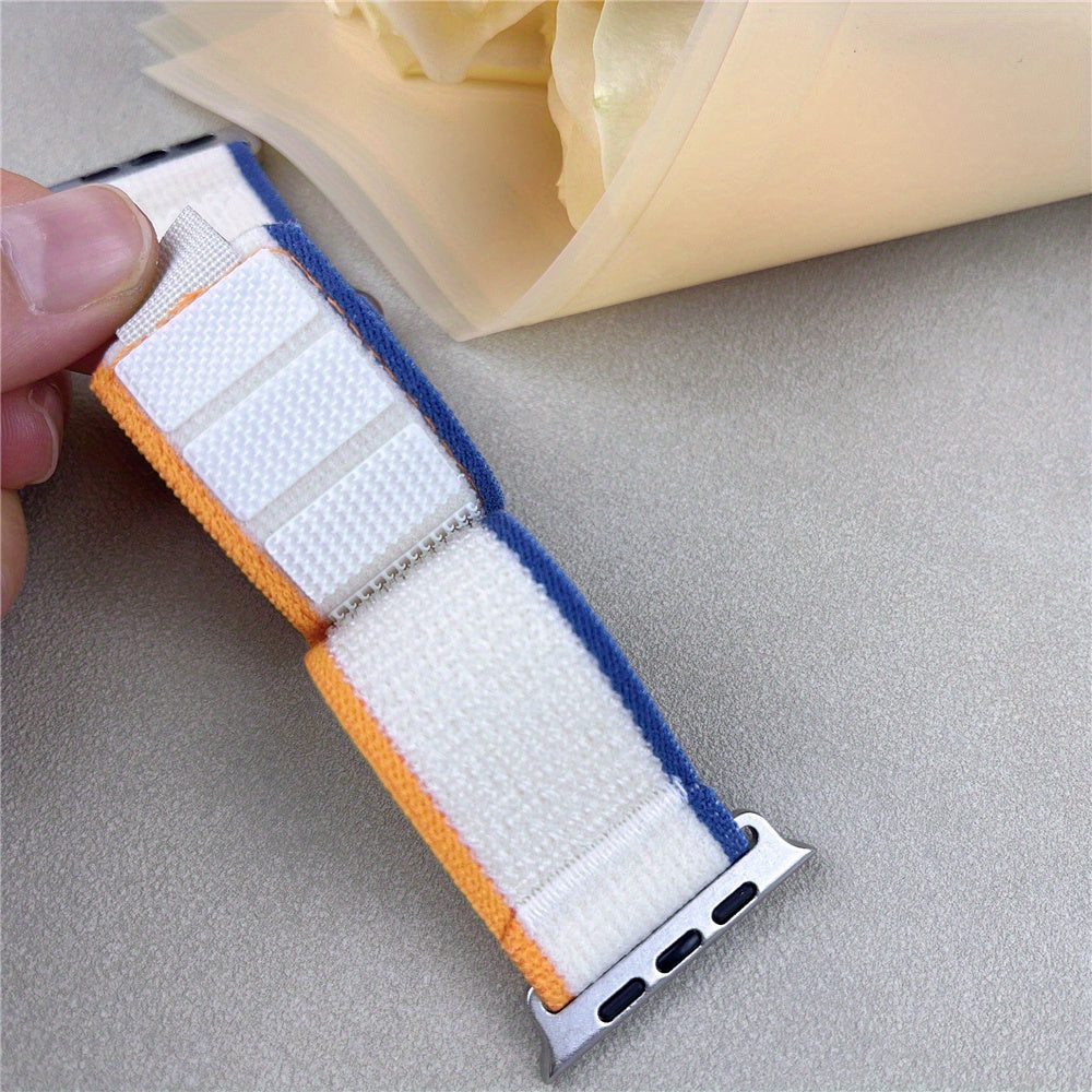 Nylon Loop Watch Strap for Men Women Compatible with Series 1-9 Adjustable
