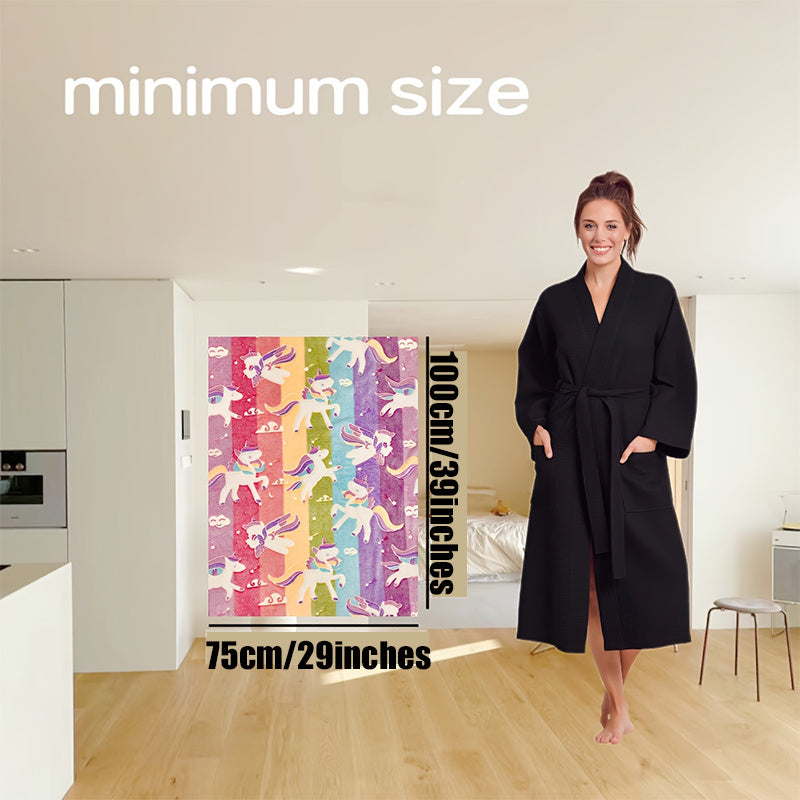 Unicorn Glow-in-the-Dark Flannel Throw Blanket Soft Cozy for Sofa Bed Travel