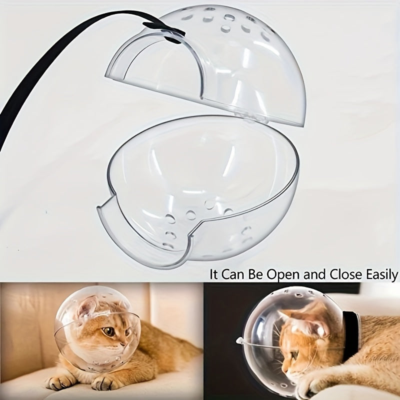 Transparent Cat Mouth Cover for Biting and Licking Prevention during Veterinary and Grooming Visits