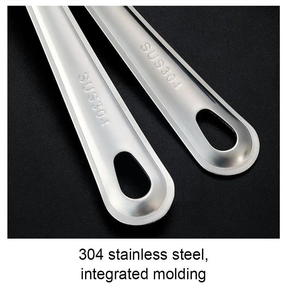 Stainless Steel Kitchen Utensil Set with Colander Slotted and Dessert Spoons