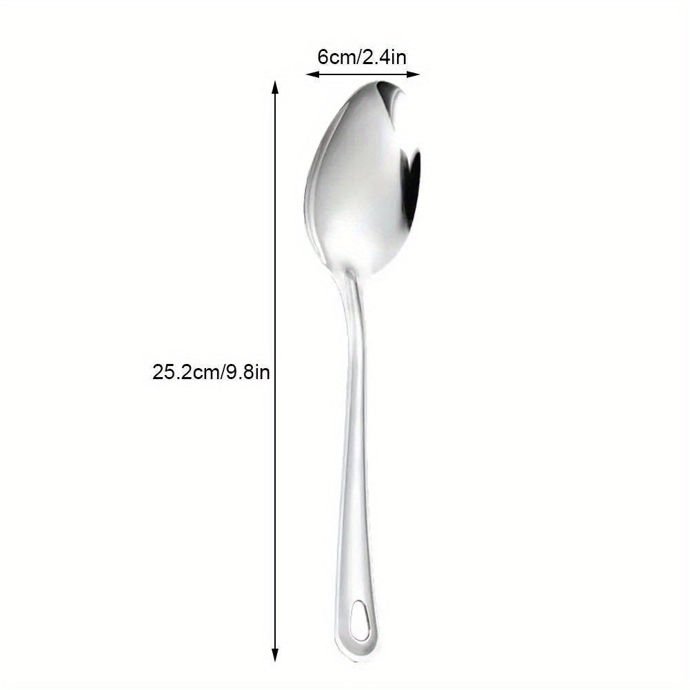 Stainless Steel Kitchen Utensil Set with Colander Slotted and Dessert Spoons