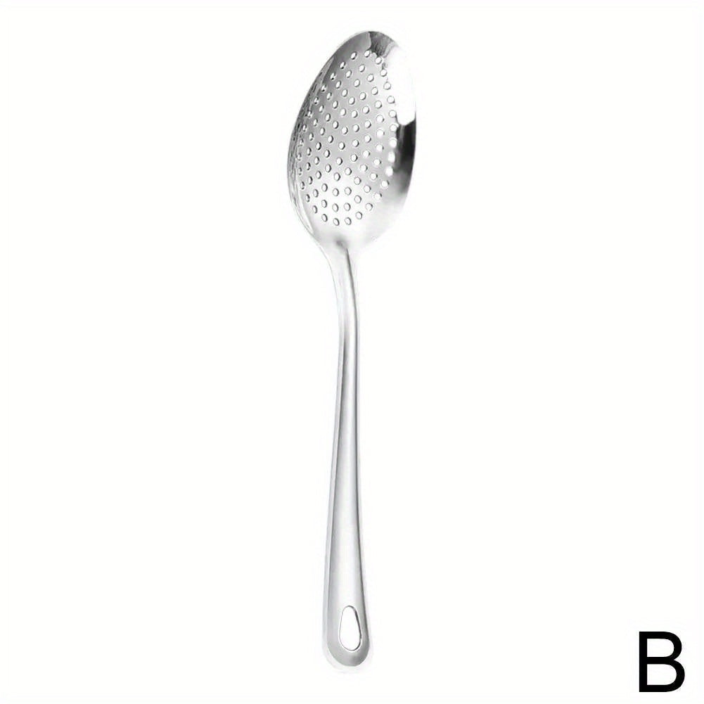 Stainless Steel Kitchen Utensil Set with Colander Slotted and Dessert Spoons