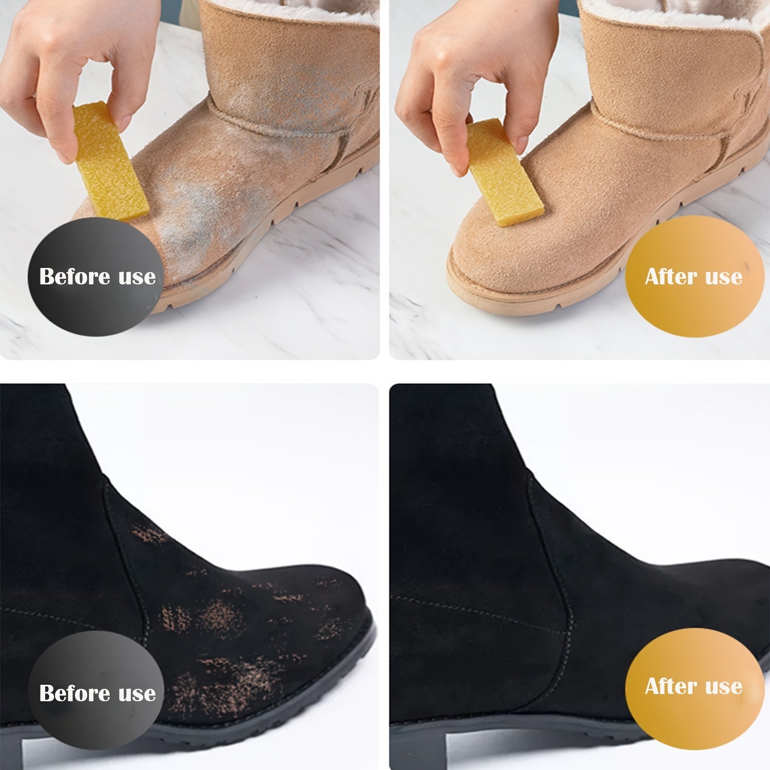 White Small Shoe Eraser for Rubber Stamps and Sneakers, Cleaning Supplies Set