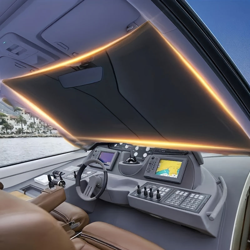 Universal Car Sunshade Foldable Double Layer UV Protection