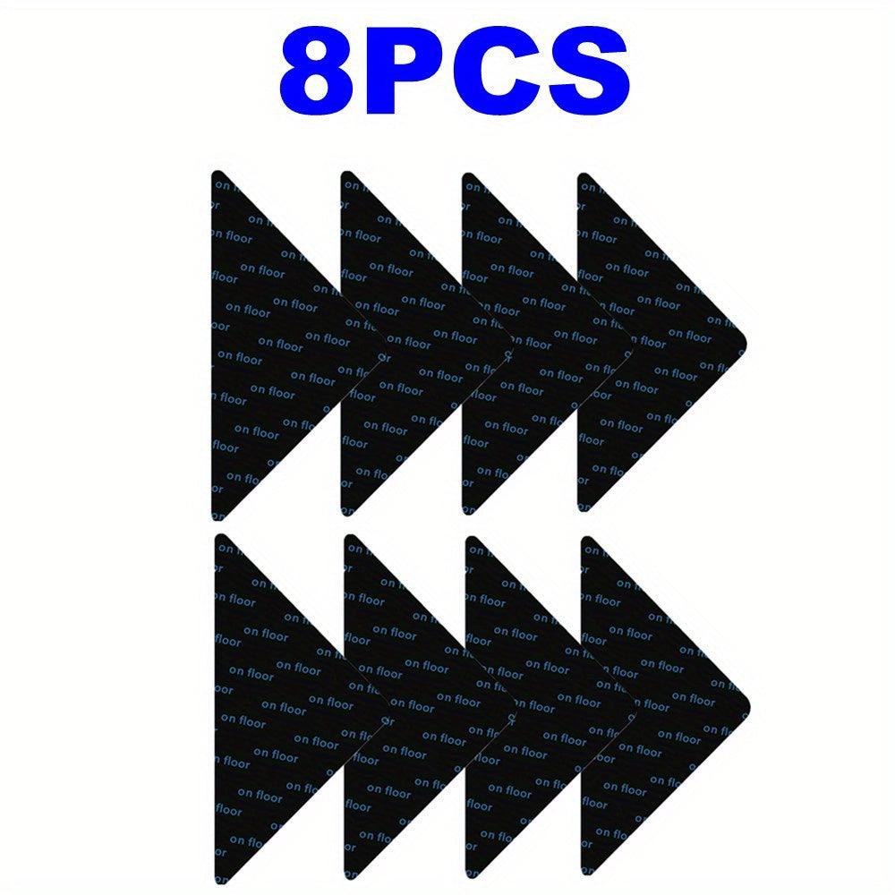 Anti-Curling Rug Grippers 4/8/16/28 Pieces Non-Slip Reusable Carpet Stickers