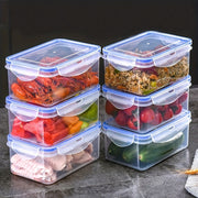 4-Piece BPA-Free Plastic Food Storage Containers with Airtight Lids