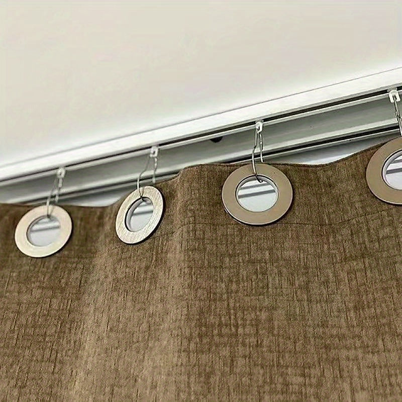 10/20pcs Stainless Steel Shower Curtain Hooks Bathroom Kitchen Dorm Curtain Rings