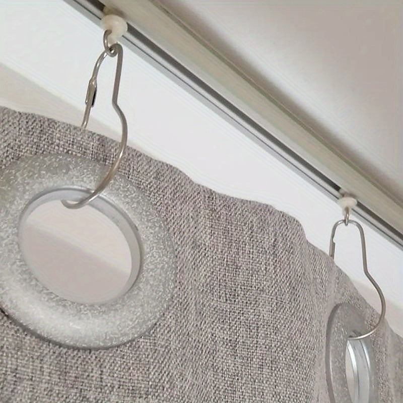 10/20pcs Stainless Steel Shower Curtain Hooks Bathroom Kitchen Dorm Curtain Rings