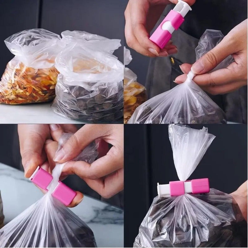 Juego de 12 clips de sellado para bolsas de comida, pinzas de plástico herméticas y para bolsas de aperitivos