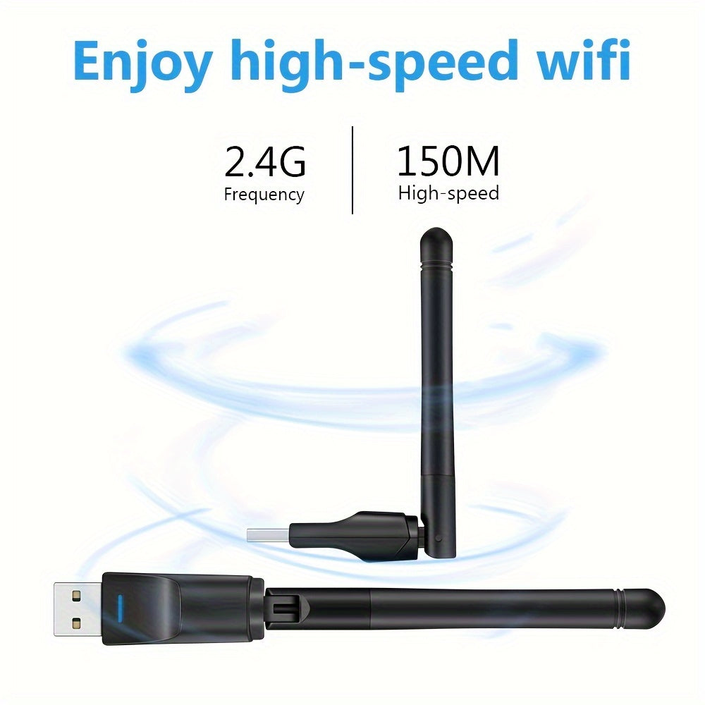 150Mbps USB WiFi Adapter for PC Laptop Set Top Box 2.4GHz Wireless Network Card