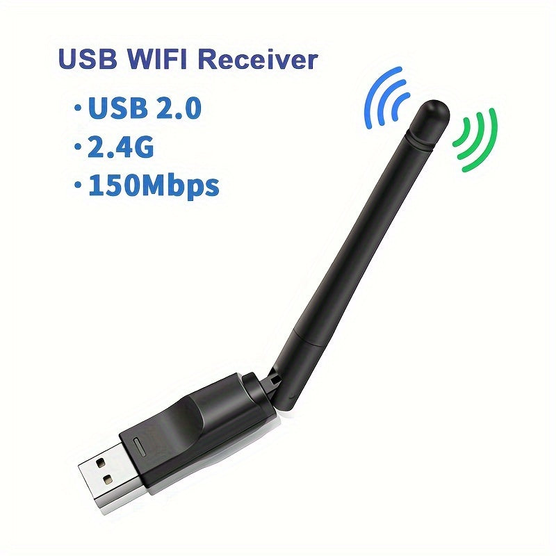 150Mbps USB WiFi Adapter for PC Laptop Set Top Box 2.4GHz Wireless Network Card