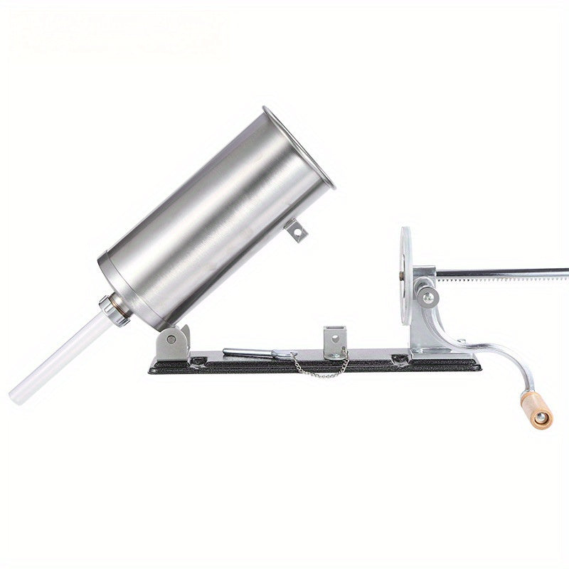 6-Pound Stainless Steel Horizontal Manual Enema Machine 3L Home Sausage Maker