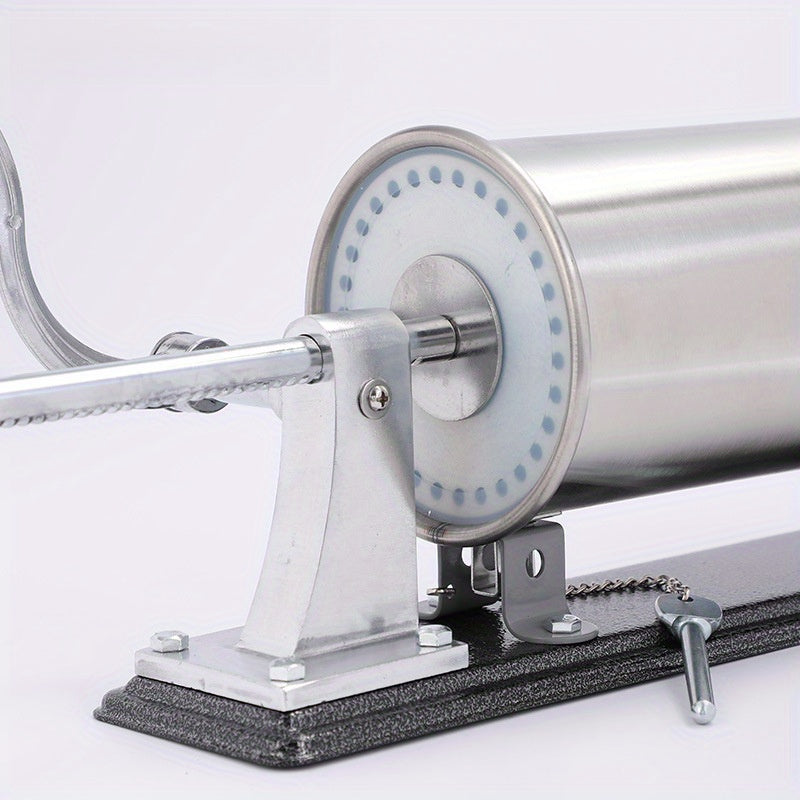 Представляем 6-фунтовую горизонтальную ручную клизму из нержавеющей стали, 3-литровую машину для домашней колбасы - ваш новый бестселлер на международном рынке!