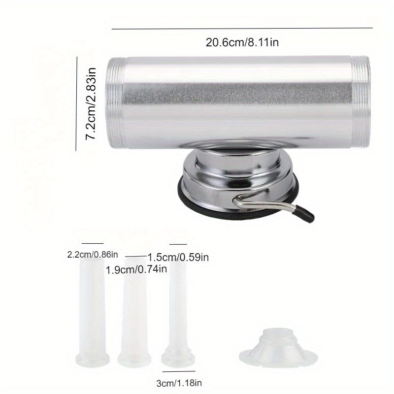 Одна машина для фарширования колбасы, домашний фаршировщик колбасы с емкостью 2 фунта, алюминиевый сплав, тип с присоской, ручной изготовитель колбасы, набор кухонных принадлежностей, кухонные принадлежности и аксессуары