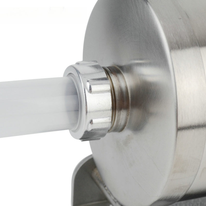 Представляем 6-фунтовую горизонтальную ручную клизму из нержавеющей стали, 3-литровую машину для домашней колбасы - ваш новый бестселлер на международном рынке!