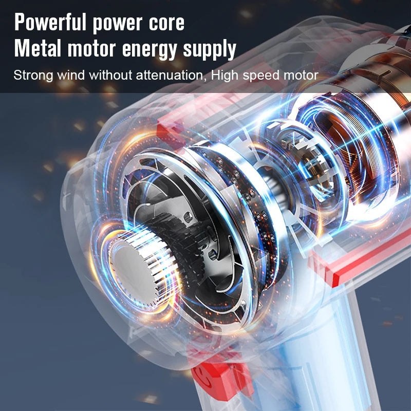 Zaryadlov stantsiyali simsiz qo‘l yuvish qurilmasi, kuchli tortish, uy va avtomobil tozalash uchun portativ