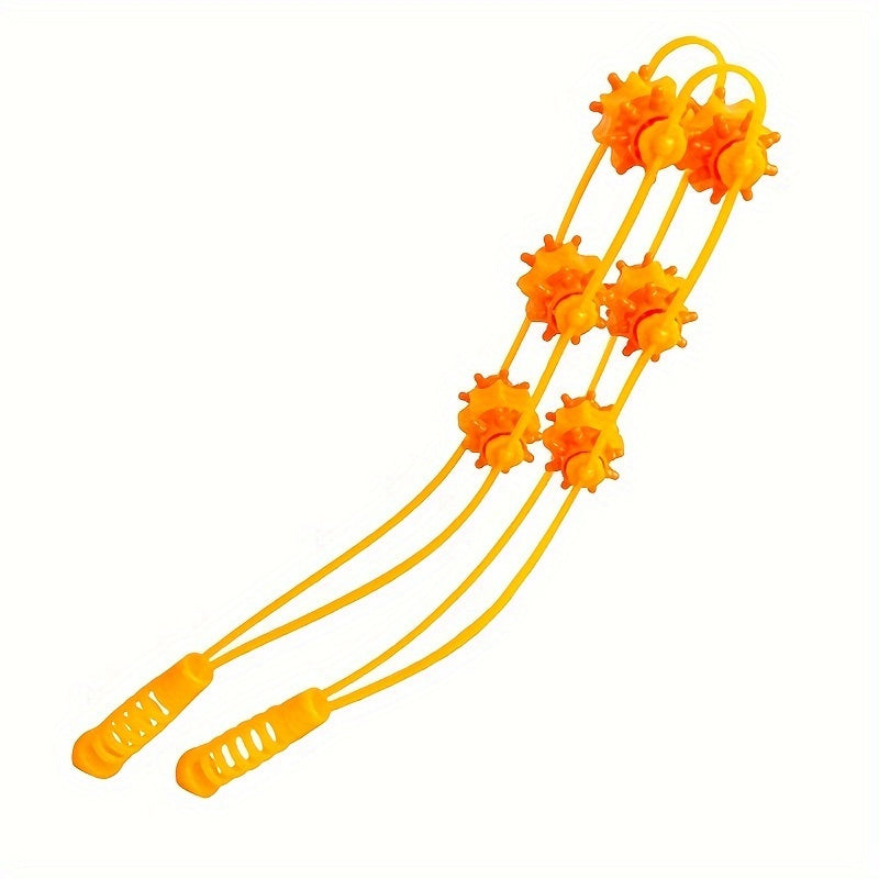 1 dona Qaytish Lentalari Massajchi Mushak To'pi bilan - Orqa, Yelka, Bo'yin, Bel va Oyoqlar uchun Ideal - Batareyasiz, Mustahkam Polipropilen - Uy va Ofisda Dam olish uchun Mukammal