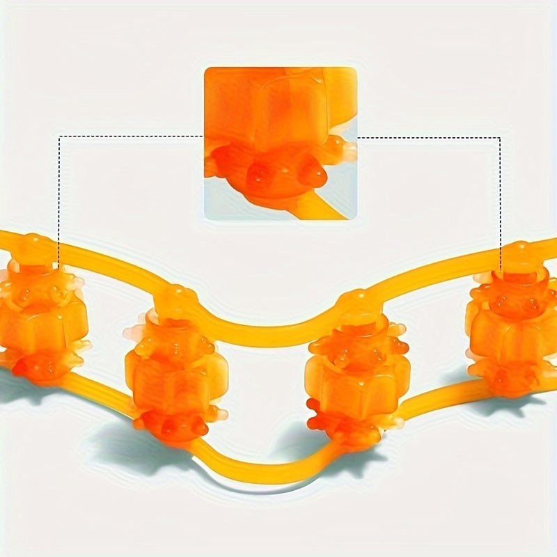 1 dona Qaytish Lentalari Massajchi Mushak To'pi bilan - Orqa, Yelka, Bo'yin, Bel va Oyoqlar uchun Ideal - Batareyasiz, Mustahkam Polipropilen - Uy va Ofisda Dam olish uchun Mukammal