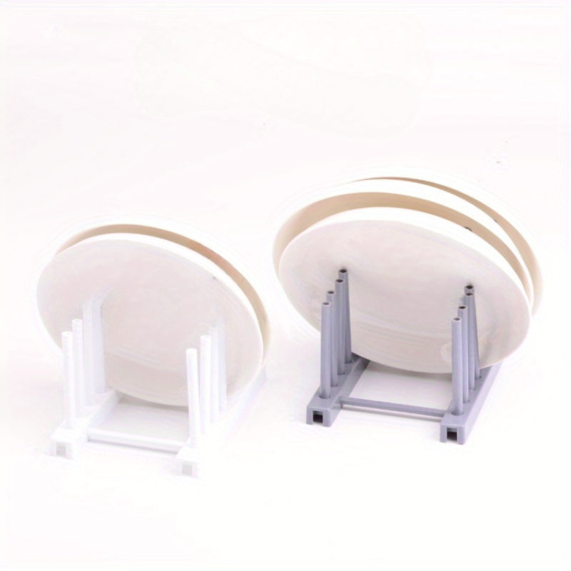 Estante de drenaje multifuncional para platos y tazas, organizador de cocina, compacto, de plástico