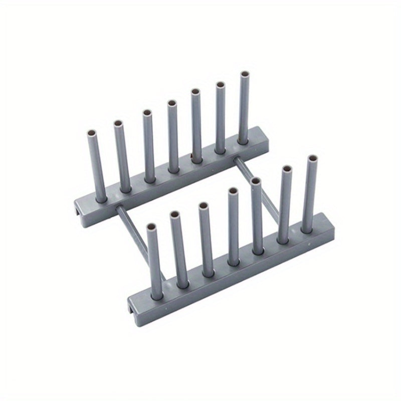 Estante de drenaje multifuncional para platos y tazas, organizador de cocina, compacto, de plástico