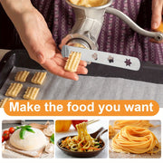 Go'sht maydalagich uchun pechene qo'shimchasi, zanglamas po'latdan yasalgan, 8 shaklda. Ushbu pechene aksessuari go'sht maydalagich oshxona mashinalari bilan mos keladi va kumush rangda mavjud.