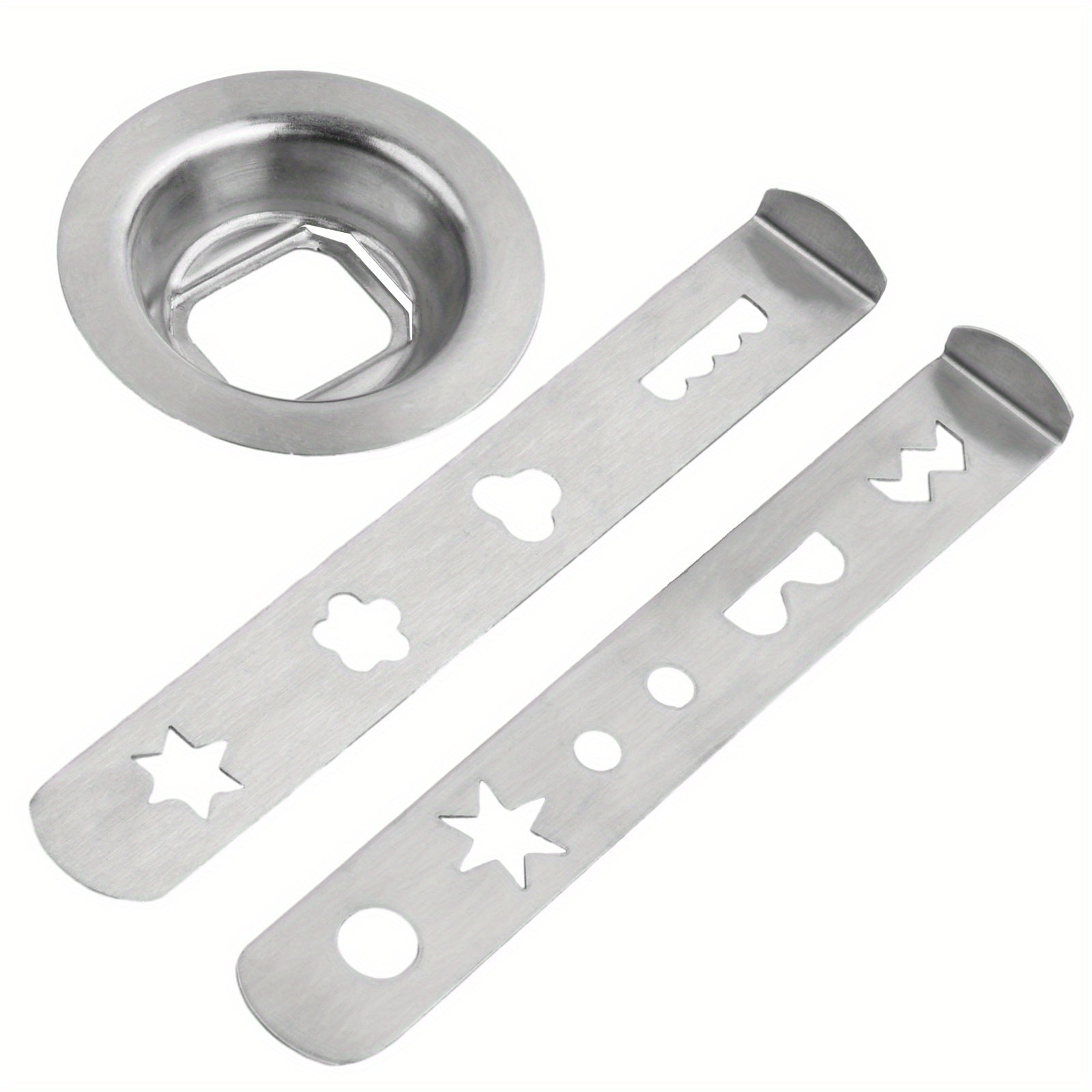 Go'sht maydalagich uchun pechene qo'shimchasi, zanglamas po'latdan yasalgan, 8 shaklda. Ushbu pechene aksessuari go'sht maydalagich oshxona mashinalari bilan mos keladi va kumush rangda mavjud.