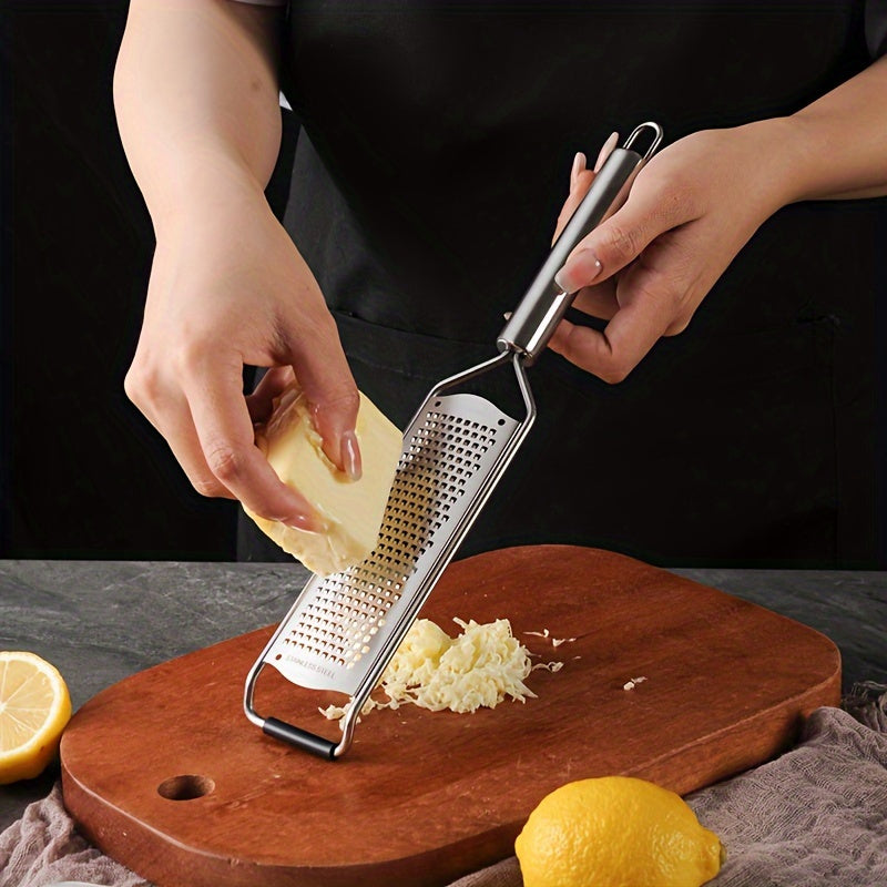 Stainless Steel Lemon Zester and Cheese Grater with Garlic and Ginger Shredder